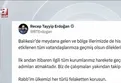 Başkan Erdoğan'dan geçmiş olsun mesajı