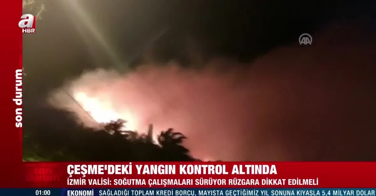 Çeşme’deki yangın kontrol altına alındı!
