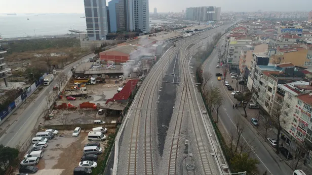 Gebze-Halkalı tren hattında son durum havadan görüntülendi-2