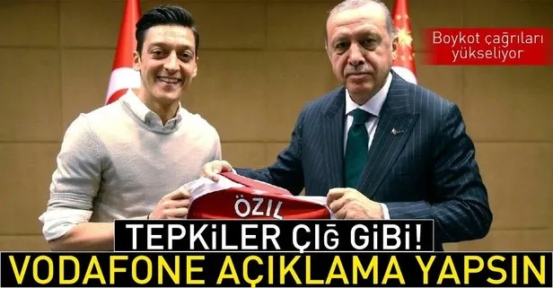 Mesut Özil’i reklamdan çıkaran Vodafone Almanya’ya tepkiler çığ gibi!