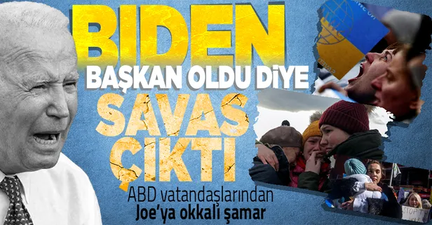 Rusya'nın Ukrayna'ya harekatından Joe Biden da payını aldı! ABD vatandaşları Biden suçlu diyor