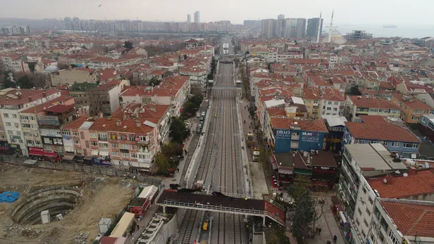 Gebze-Halkalı tren hattında son durum havadan görüntülendi-5