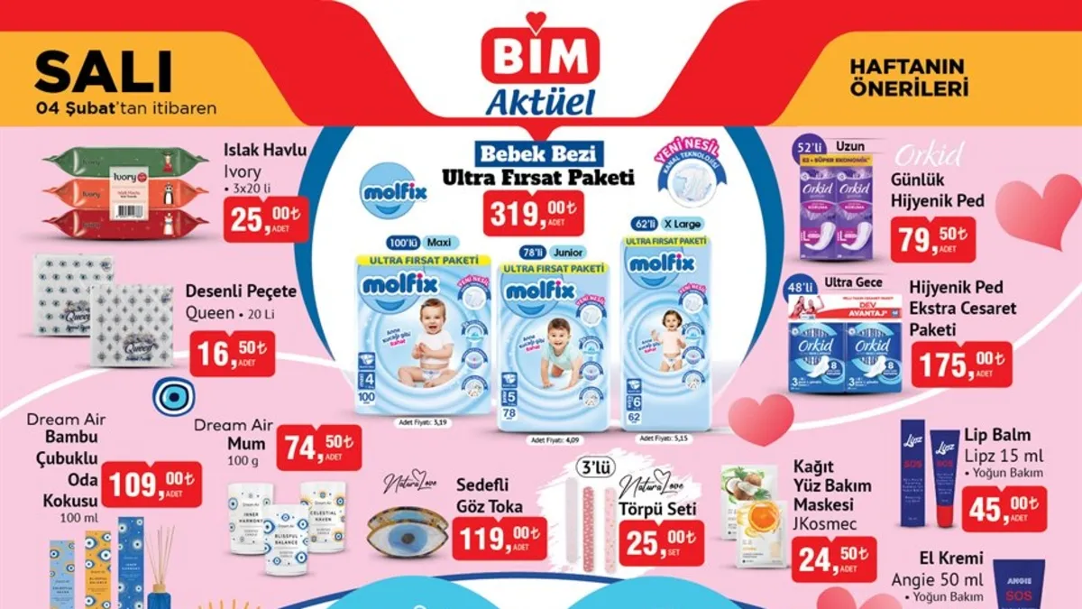 BİM 4-5 Şubat 2025 indirimli ürünler! 1 KG tavuk 54, 90 TL'ye düştü