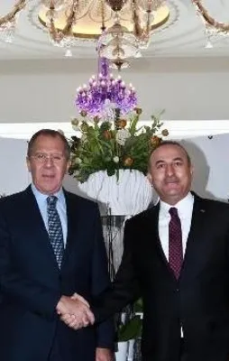 Çavuşoğlu ve Lavrov'dan Suriye görüşmesi