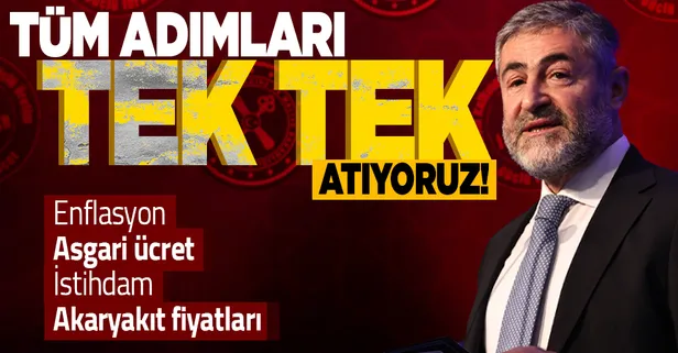 Hazine ve Maliye Bakanı Nureddin Nebati'den flaş asgari ücret ve enflasyon mesajı: Tüm adımları tek tek atıyoruz