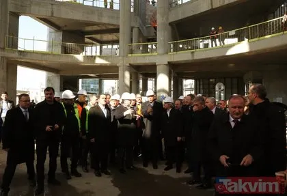 Başkan Erdoğan Taksim Camisi inşaatını gezdi