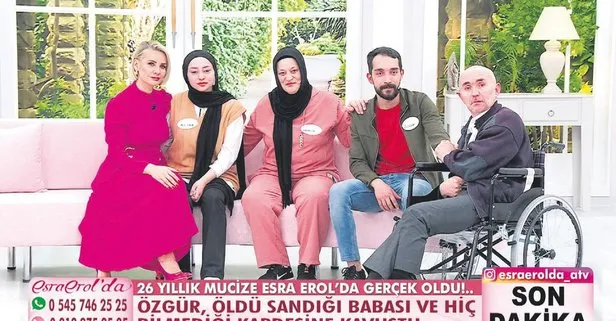 Esra Erol’da filmleri aratmayacak bir hikaye: 26 yıl sonra babasına canlı yayında kavuştu