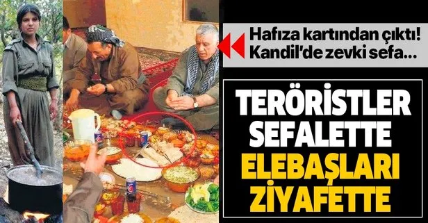 SON DAKİKA: PKK’lı teröristler sefalette Kandil’deki elebaşları ziyafette