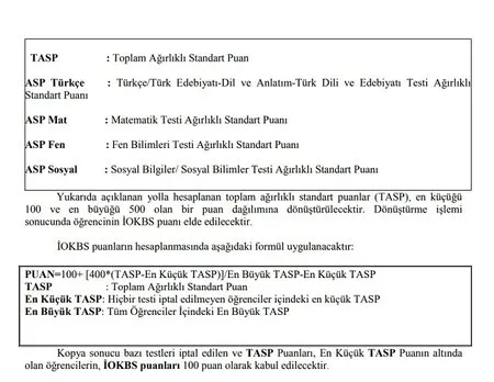 iokbs bursluluk sinavi kac net kac puan