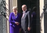 Cumhurbaşkanı Erdoğan İngiltere Başbakanlık konutuna geldi