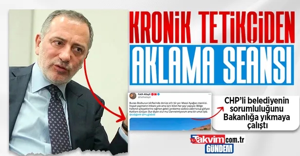 Kronik tetikçi Fatih Altay'lıdan aklama seansı! CHP'li belediyelerin sorumluluğunu Bakanlığa yıkmaya çalıştı