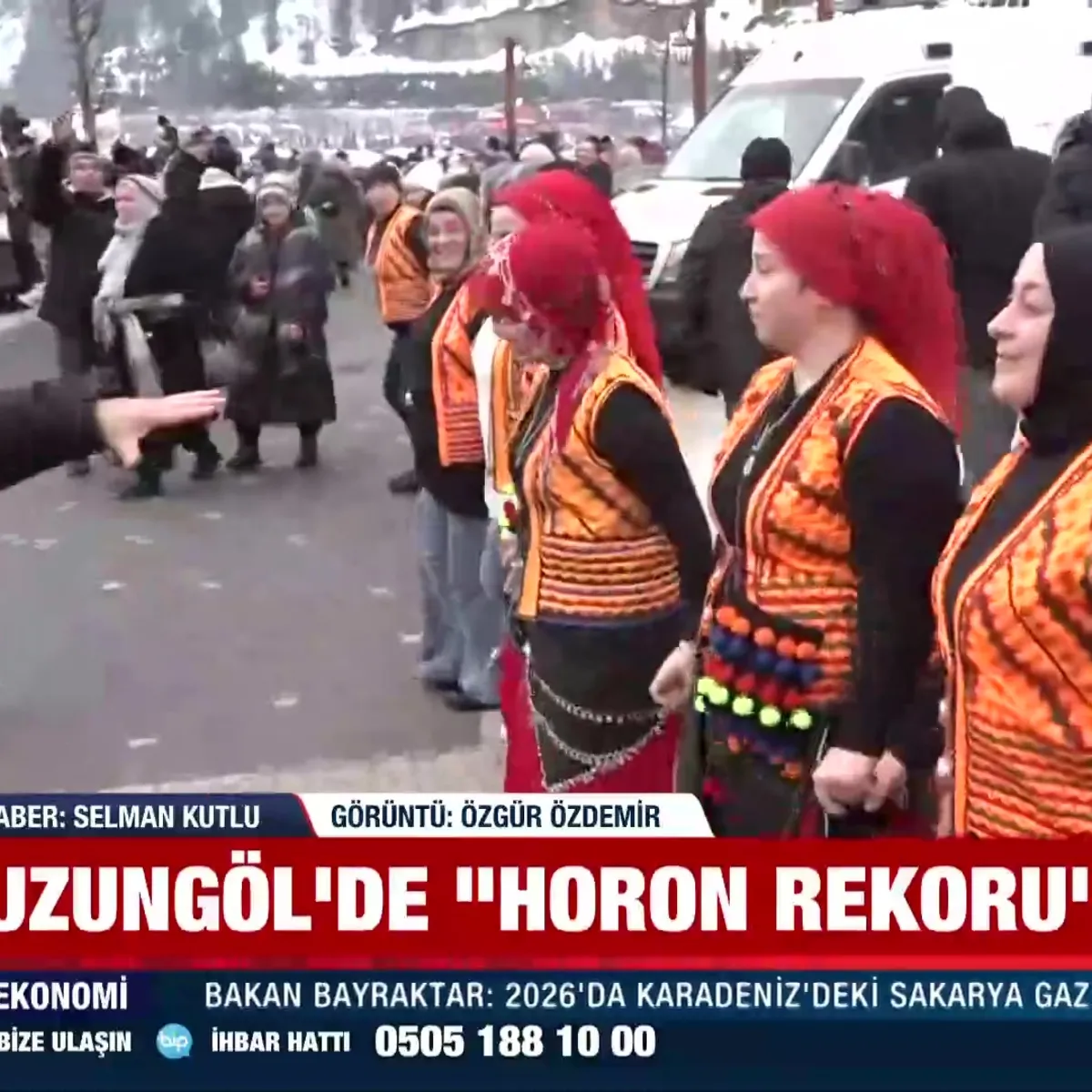 Uzungöl’de horon rekoru denemesi!
