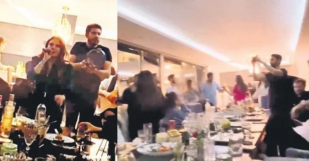 Ünlü isimlerden villada kaçak parti!