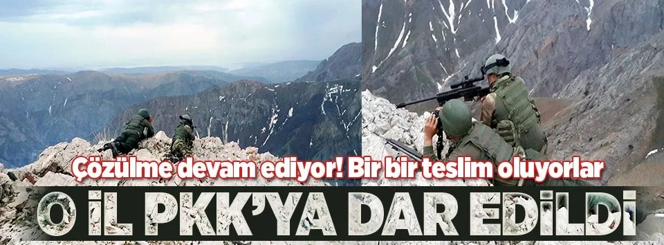 Tunceli terör örgütüne dar edildi