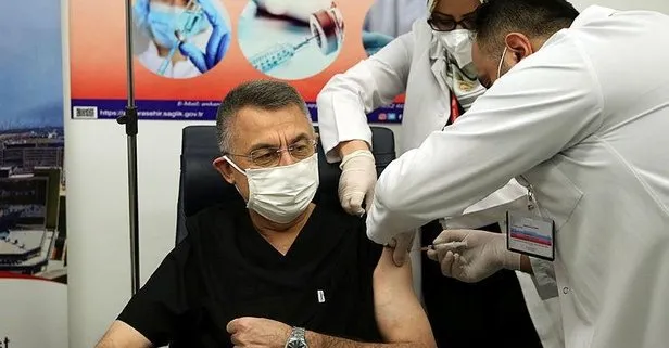 Fuat Oktay koronavirüs aşısı oldu
