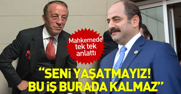 Ali Ağaoğlu, Zekeriya Öz'ün Dubai tatilini mahkemede anlattı