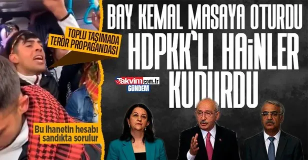 HDP’liler Nevruz sonrası PKK propagandasına toplu taşımada da devam etti!
