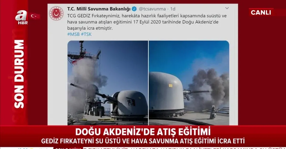 Son Dakika Tcg Gediz Firkateyni Dogu Akdeniz Deki Egitimlerini Tamamladi Takvim