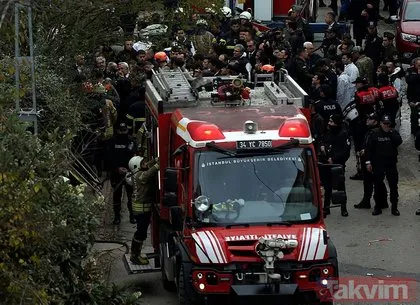 İstanbul Sancaktepe’de düşen askeri helikopterden ilk görüntüler