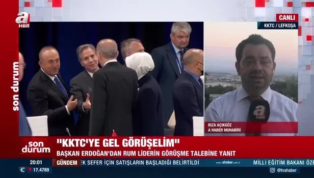 Başkan Recep Tayyip Erdoğan'da Kıbrıs Rum Yönetimi Lideri Nikos Anastasiadis'ın talebine yanıt