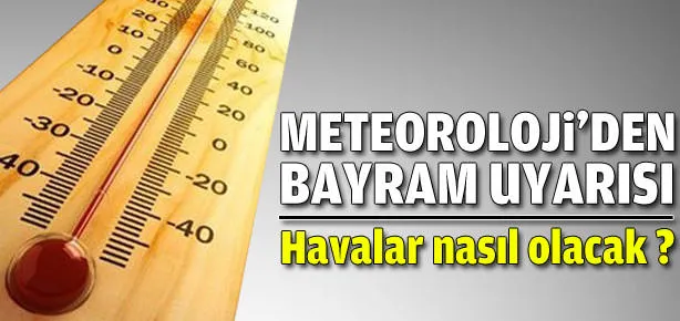 Meteoroloji’den bayram uyarısı