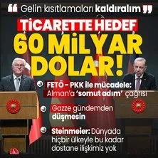 Başkan Erdoğan ve Steinmeier’den ortak açıklamalar! Ticarette hedef 60 milyar dolar... | Gazze’deki manzarayı Almanlar da görmeli