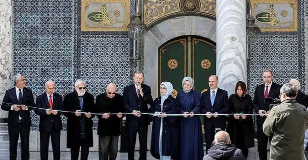 Başkan Erdoğan, Topkapı Sarayı’nda restorasyonu tamamlanan birimlerin açılışını yaptı