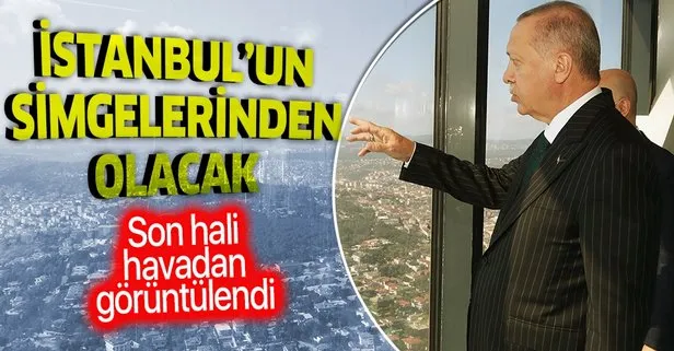 Yayına başlanan Çamlıca Kulesi’nin son hali havadan görüntülendi! İstanbul’un simgelerinden biri olacak