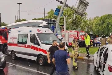 İstanbul’da korkutan kaza