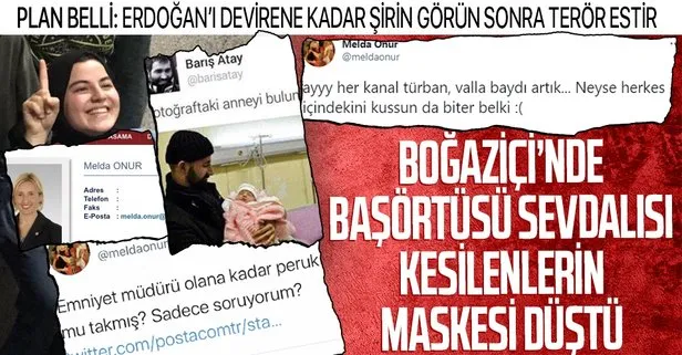 Boğaziçi provokasyonunda başörtülü sevdalısı kesilen Barış Atay ve Melda Onur’un geçmiş paylaşımları maskelerini düşürdü!