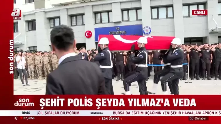 Şehit polis Şeyda Yılmaz’a veda!