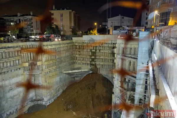 Ümraniye'de metro inşaatı yakınında göçük - 5