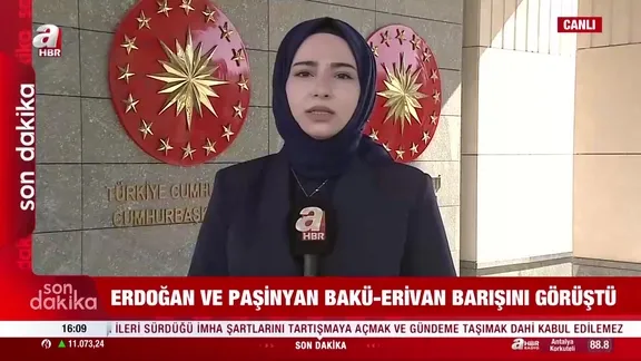Başkan Erdoğan ve Paşinyan Bakü-Erivan barışını görüştü
