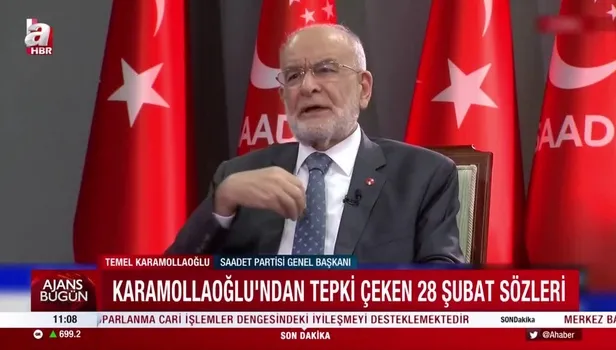 Saadet Partisi kimlere kaldı! Temel Karamollaoğlu'ndan CHP'nin kanalında "28 Şubatçı komutanları cezalandırmayalım" mesajı