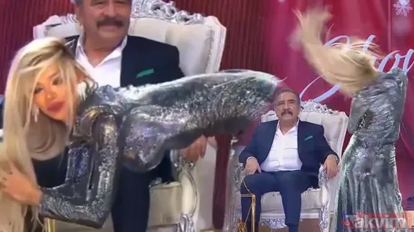 Oryantal Didem yılbaşında İbo Show'da dans etti kurban bu kez Ümit Besen oldu! İbrahim Tatlıses ünlü etmişti son haliyle... - 1