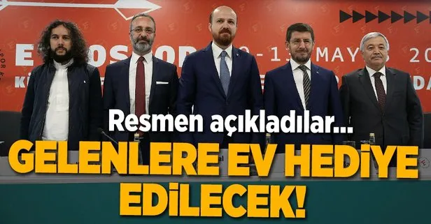 Bu festivale gelenlere konut hediye