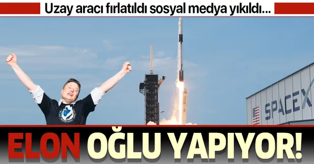 SpaceX’in ‘ilk insanlı uzay aracı’ fırlatıldı! Sosyal medya yıkıldı...