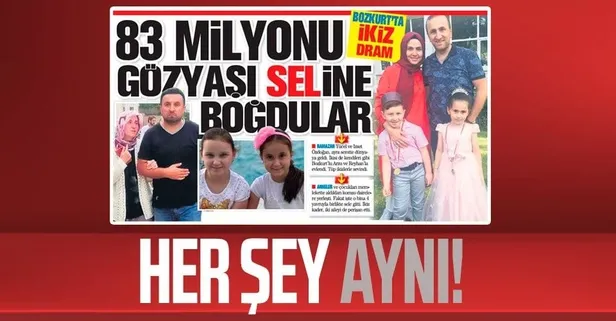 Bozkurt'ta ikiz dram! 83 milyonu gözyaşı seline boğdular