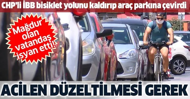Son dakika: Kadıköy’de vatandaşlardan CHP’li İBB’ye bisiklet yolu tepkisi