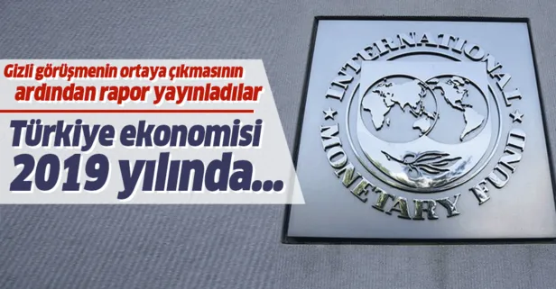 IMF'den Türkiye raporu! Türkiye ekonomisi 2019 yılında...
