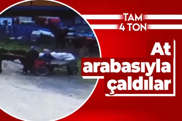 At arabasıyla 4 ton demir çaldılar