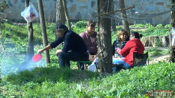 Koronavirüse karşı 'evde kal' uyarısını dinlemeyip Belgrad Ormanı'na akın ettiler - 11