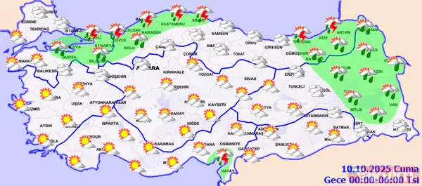 Valilik ve Meteoroloji'den sağanak alarmı: 10 ilde sarı kod verildi! Fırtına o saatlerde kuvvetlenecek! İstanbul'da riskli ilçeler hangileri? - 10