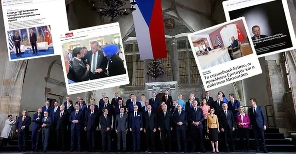 Prag’daki zirvede Erdoğan’ın tepkisini Yunan basını manşetlere taşıdı: Türkiye’den olağanüstü meydan okuma