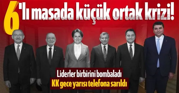 6’lı masada deprem: Gültekin Uysal kriz çıkardı! Kılıçdaroğlu’ndan Davutoğlu’na gece yarısı telefonu