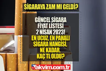 Nisan güncel sigara fiyat LİSTESİ! Sigaraya ZAM MI GELDİ son dakika? En ucuz, en pahalı sigara ne kadar, kaç TL oldu? 1 paketi 50 TL oldu!
