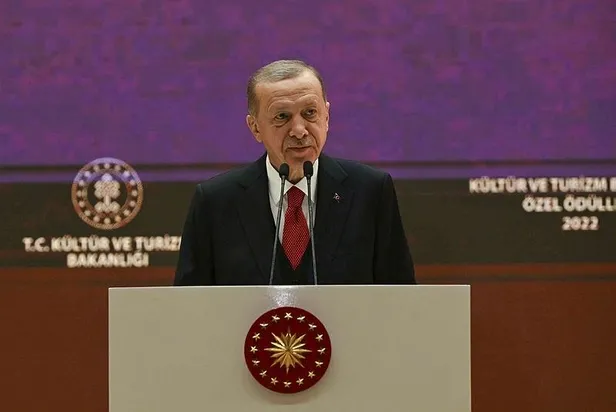 Başkan Erdoğan'dan Kültür ve Turizm Bakanlığı Özel Ödülleri Töreni'nde önemli açıklamalar-8