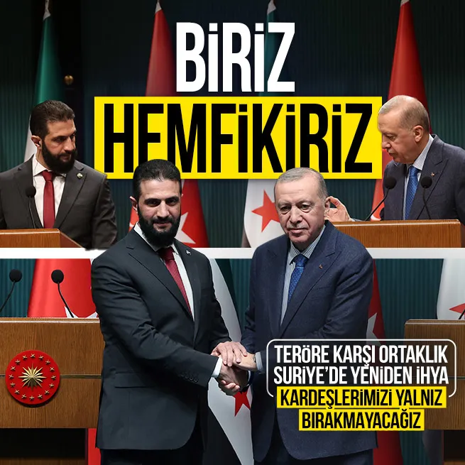 Başkan Erdoğan ve Ahmet Şaradan ortak basın toplantısında önemli açıklamalar