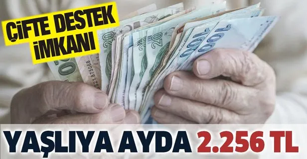 Yaşlıya ayda 2256 TL