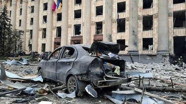 Rusya - Ukrayna savaşında patlama sesleri artmaya devam ediyor! Kiev'de sirenler yeniden çaldı-5